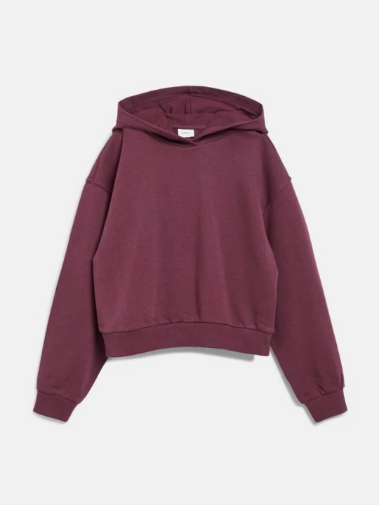 Foto van product Korte oversized hoodie met print op de rug s.Oliver rood