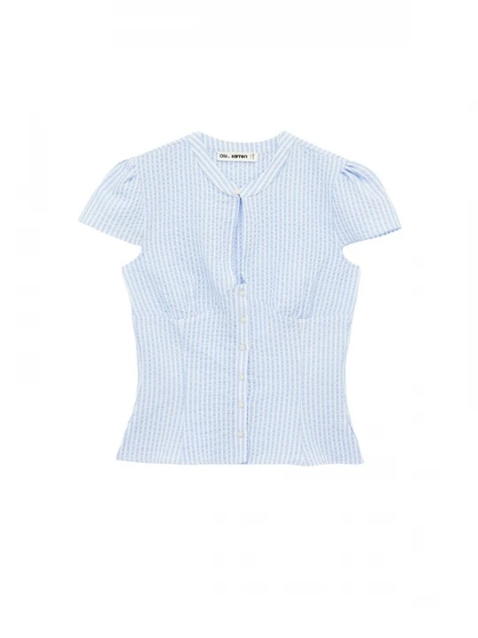 Foto van product Koton Blouse lichtblauw / wit