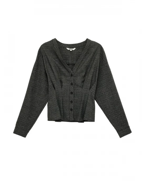 Foto van product Koton Blouse zwart / offwhite