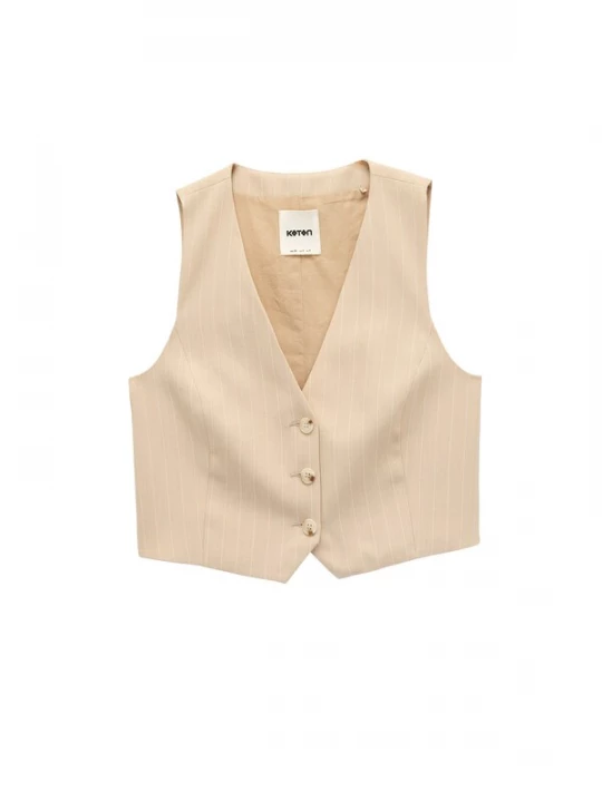 Foto van product Koton Bodywarmer beige / wit