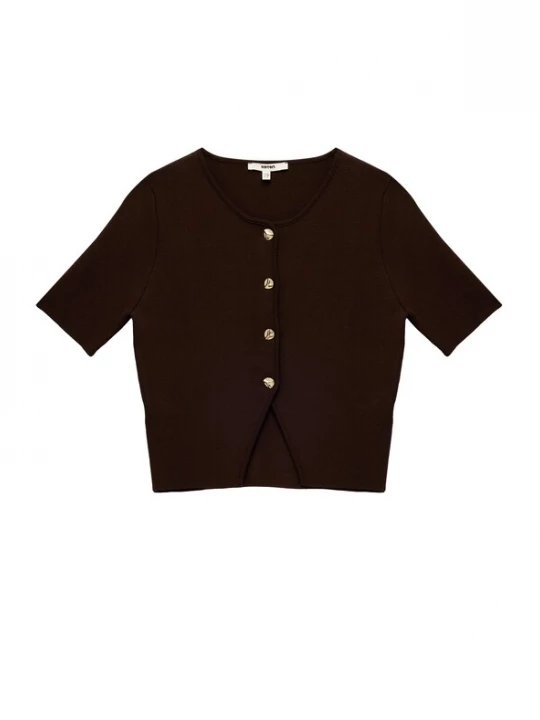 Foto van product Koton Gebreid vest donkerbruin