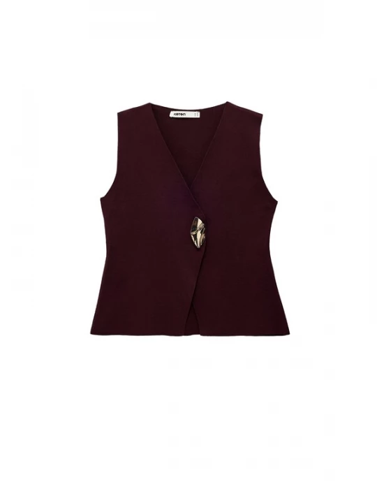 Foto van product Koton Gebreide bodywarmer bordeaux