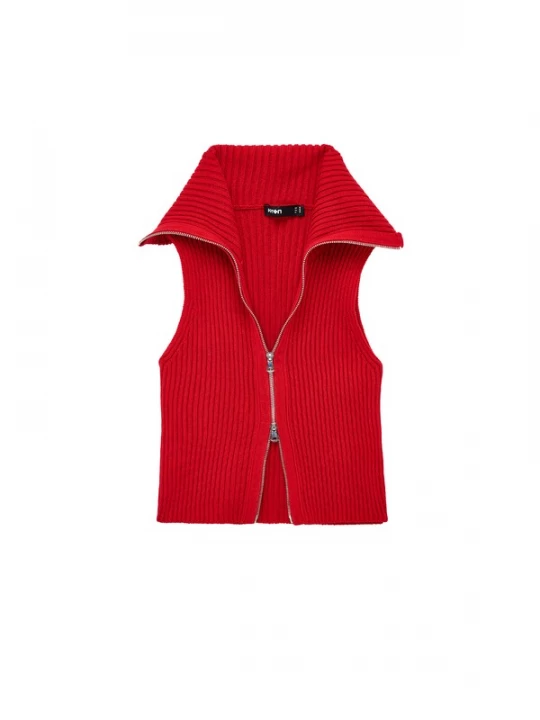 Foto van product Koton Gebreide bodywarmer rood