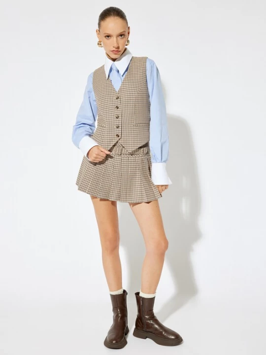 Foto van product Koton Gilet beige / bruin / donkerbruin