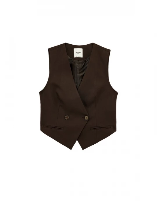 Foto van product Koton Gilet chocoladebruin