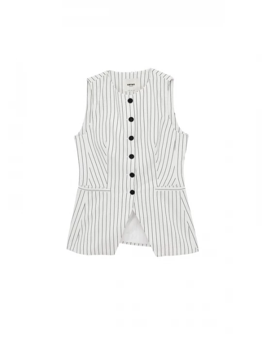 Foto van product Koton Gilet zwart / wit