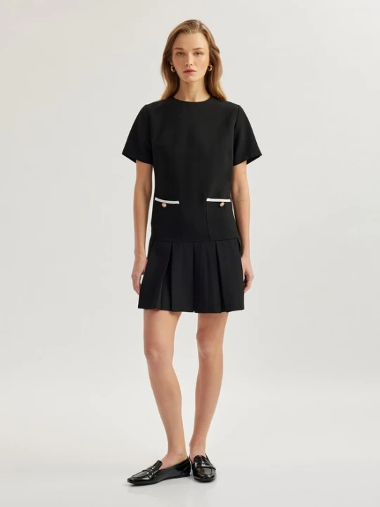 Foto van product Koton Jurk zwart / wit