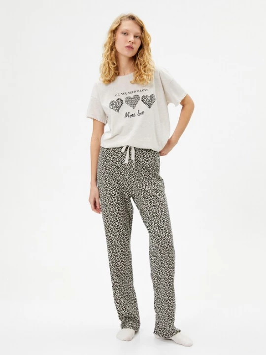 Foto van product Koton Pyjama grijs / lichtgrijs
