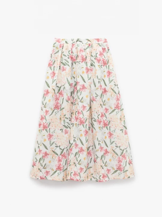 Foto van product Koton Rok groen / abrikoos / pink / wit