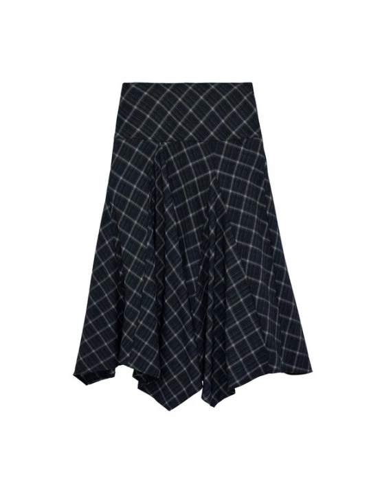 Foto van product Koton Rok lichtblauw / donkerblauw / bruin