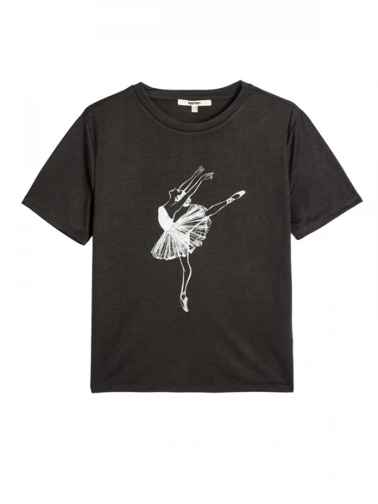 Foto van product Koton Shirt antraciet / wit