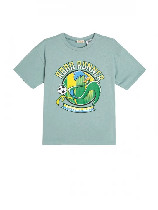 Foto van product Koton Shirt azuur / lichtblauw / groen / wit