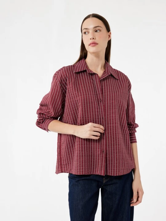 Foto van product Koton Shirt bordeaux / zwart / wit
