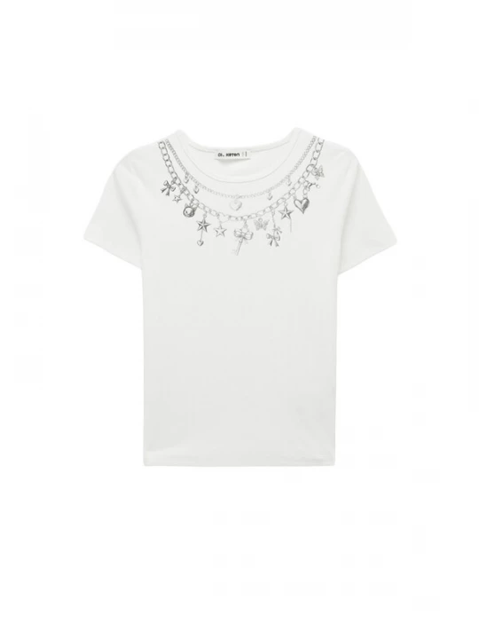 Foto van product Koton Shirt crème / zilvergrijs