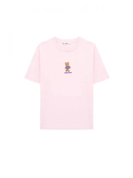 Foto van product Koton Shirt donkerblauw / lichtbruin / rosa / wit