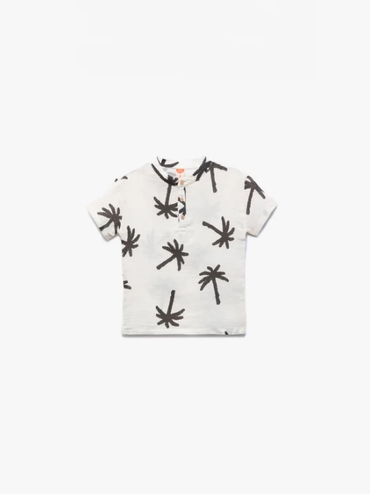 Foto van product Koton Shirt ecru / antraciet