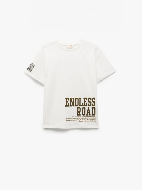 Foto van product Koton Shirt ecru / chocoladebruin