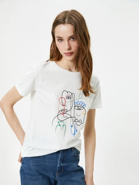 Foto van product Koton Shirt gemengde kleuren / wit