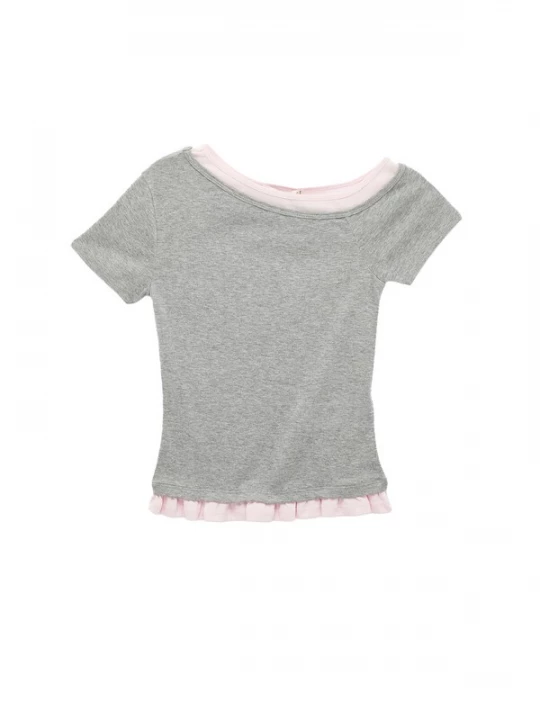 Foto van product Koton Shirt grijs / lichtroze