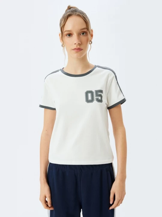 Foto van product Koton Shirt grijs / wit
