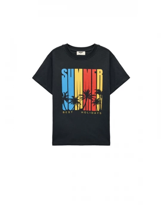 Foto van product Koton Shirt hemelsblauw / geel / antraciet / rood