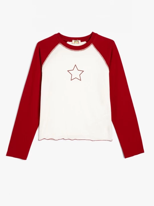 Foto van product Koton Shirt ivoor / vuurrood