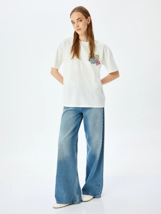 Foto van product Koton Shirt lichtblauw / geel / rosa / wit