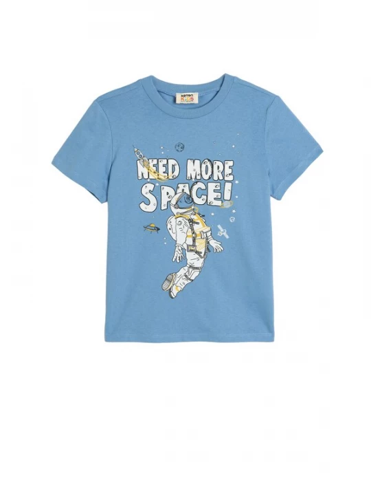Foto van product Koton Shirt lichtblauw / geel / zwart / wit