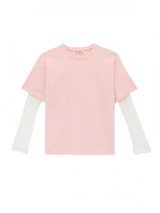 Foto van product Koton Shirt rosa / wit