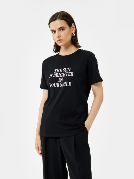 Foto van product Koton Shirt zwart / wit