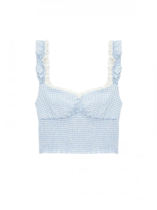Foto van product Koton Top lichtblauw / offwhite