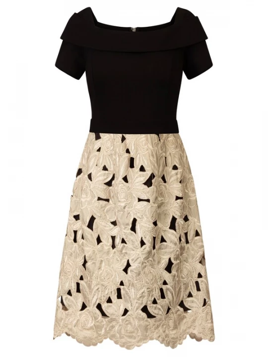 Foto van product Kraimod Cocktailjurk beige / zwart