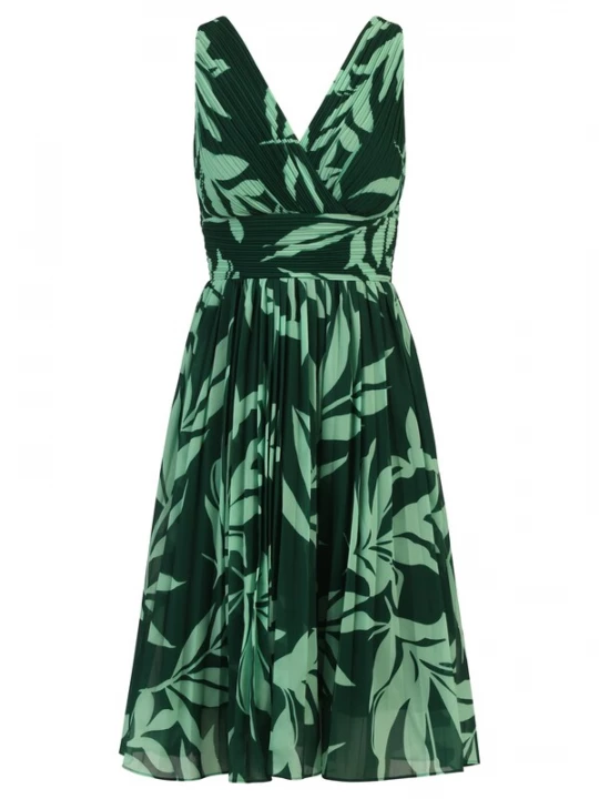 Foto van product Kraimod Cocktailjurk pastelgroen / donkergroen