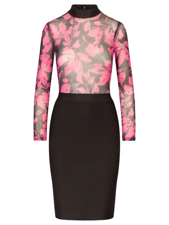 Foto van product Kraimod Kokerjurk pink / zwart