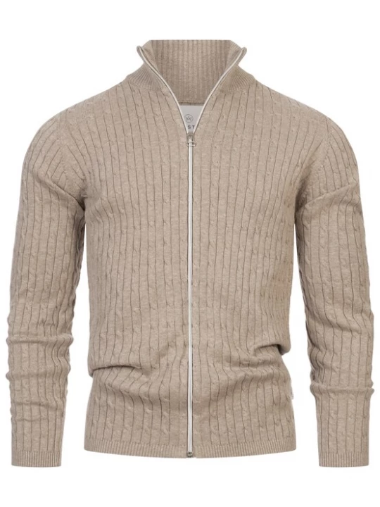 Foto van product Kronstadt Gebreid vest beige gemêleerd