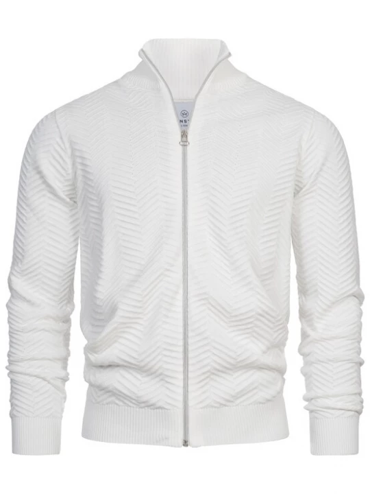Foto van product Kronstadt Gebreid vest 'Carlo' wit
