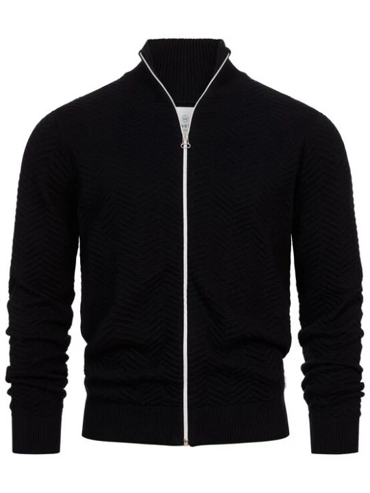 Foto van product Kronstadt Gebreid vest 'Carlo' zwart