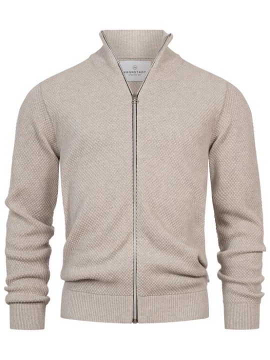 Foto van product Kronstadt Gebreid vest 'Erik' beige gemêleerd