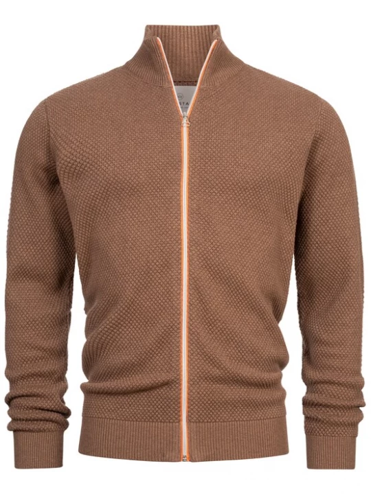 Foto van product Kronstadt Gebreid vest 'Erik' mokka