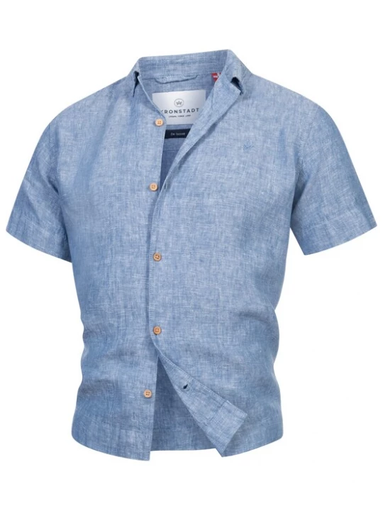 Foto van product Kronstadt Overhemd 'Ayers' blauw gemêleerd