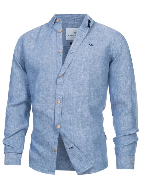 Foto van product Kronstadt Overhemd 'Ayers' blauw / zwart