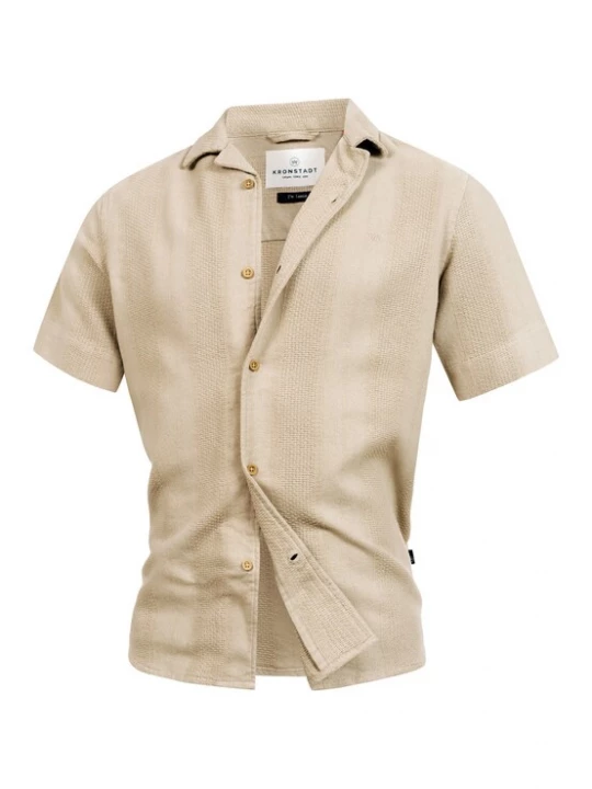 Foto van product Kronstadt Overhemd 'Sani' beige / eierschaal