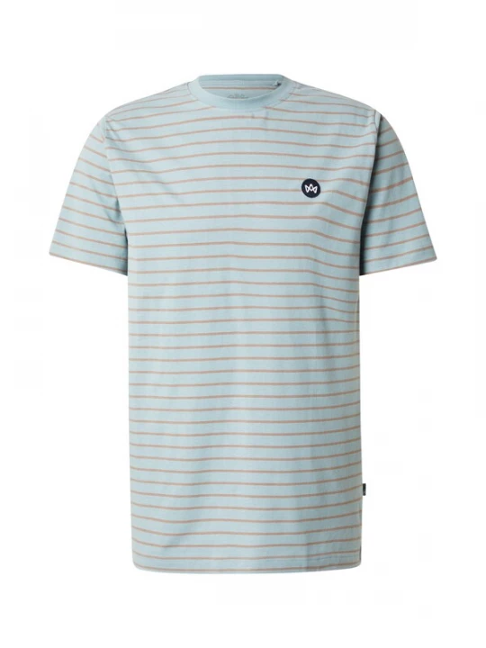 Foto van product Kronstadt Shirt 'Timmi' lichtblauw / lichtbruin / zwart