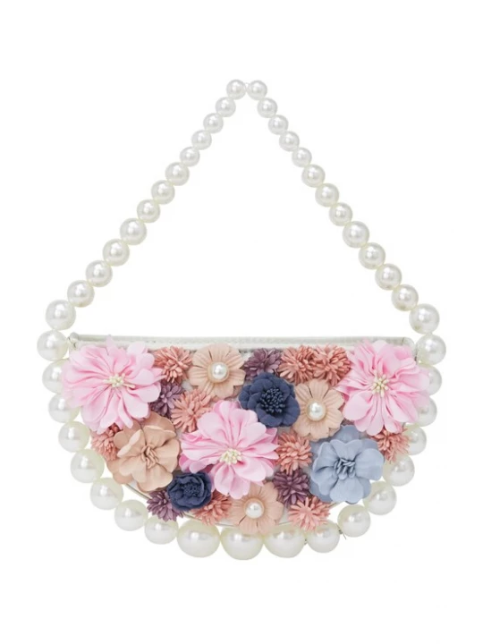 Foto van product KRZY Handtas gemengde kleuren / parelwit