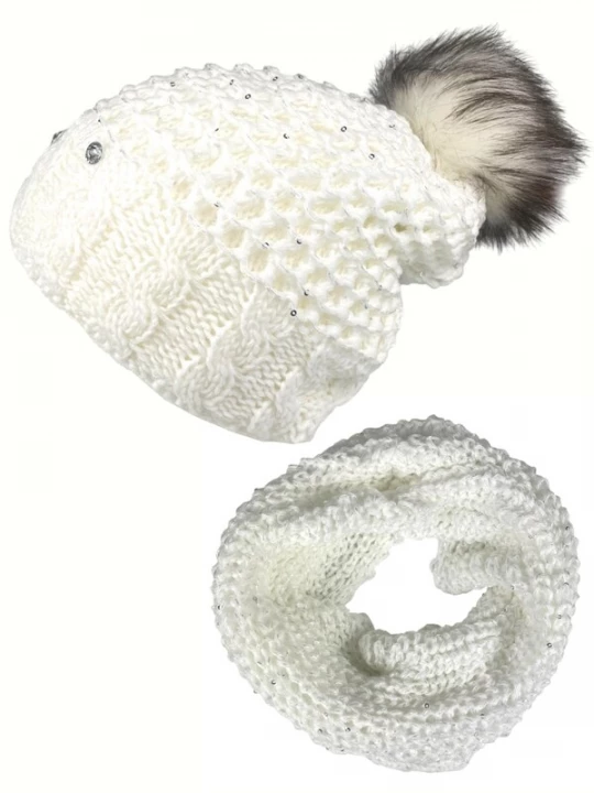Foto van product Kumixi Muts 'Set: Mütze & Loop Schal' wit