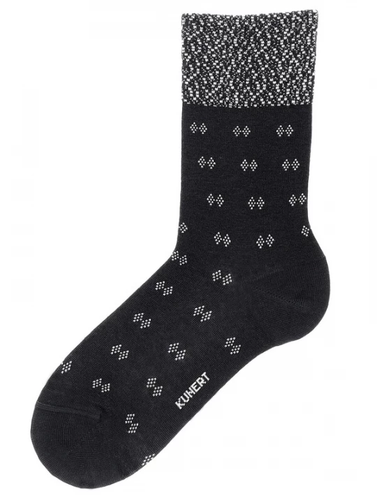 Foto van product KUNERT Sokken 'Business Dots' zwart / wit