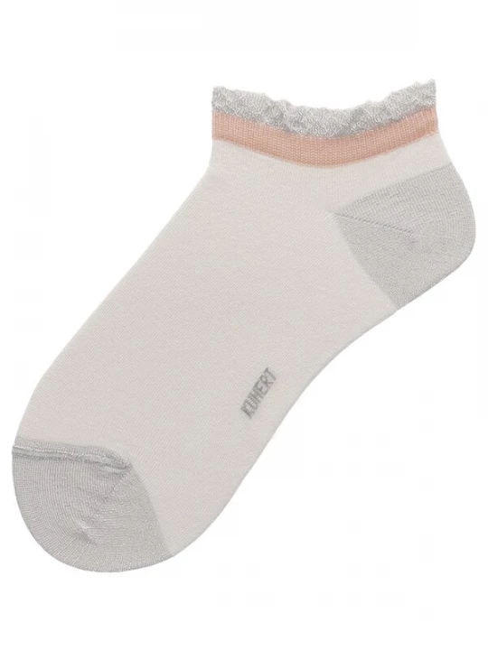 Foto van product KUNERT Sokken 'Elegant Essential' lichtgrijs / abrikoos / offwhite