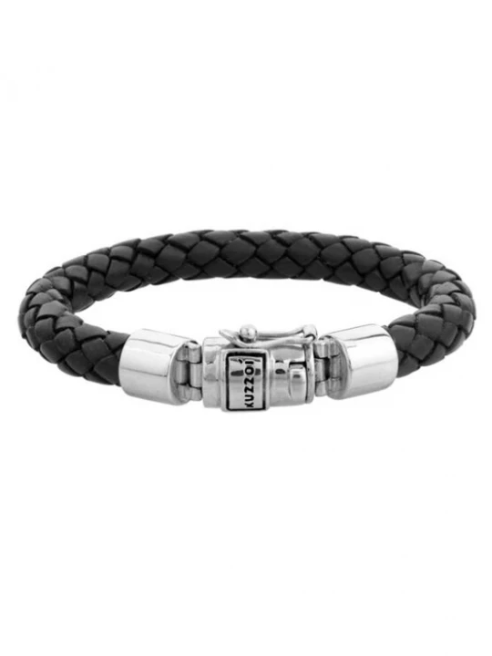 Foto van product KUZZOI Armband 'Basic' zwart / zilver