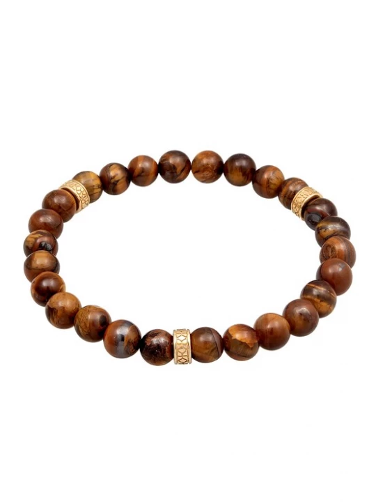 Foto van product KUZZOI Armband bruin / goud