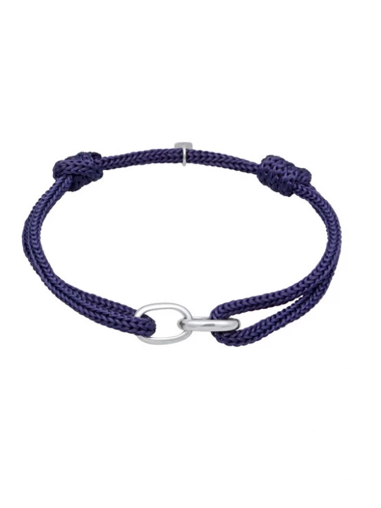 Foto van product KUZZOI Armband donkerblauw / zilver